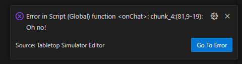 error popup